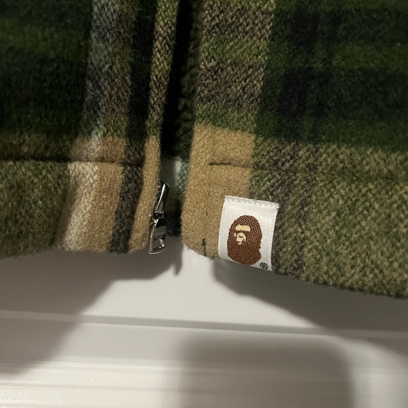 A BATHING APE BAPE Check Zip Cpo Jacket Size Small - Picture 6 of 6